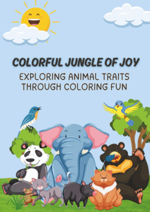 Colorful Jungle Of Joy: Exploring Animal Traits Through Coloring Fun